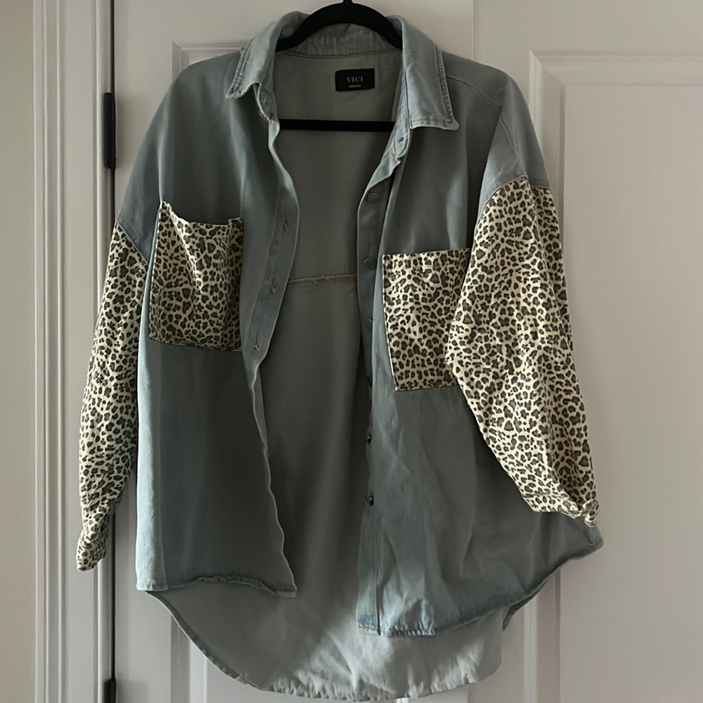 Oversized denim jacket